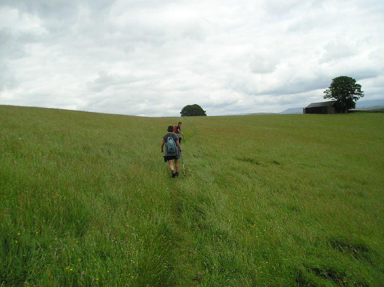 Pat and Miriam showing their best side!!!! on route to Kirkby Steven