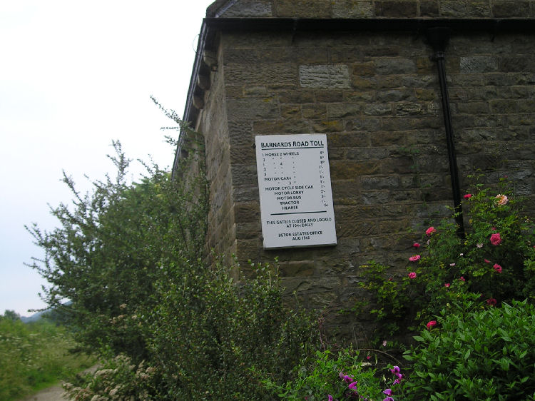 Toll prices on the path to Grosmont